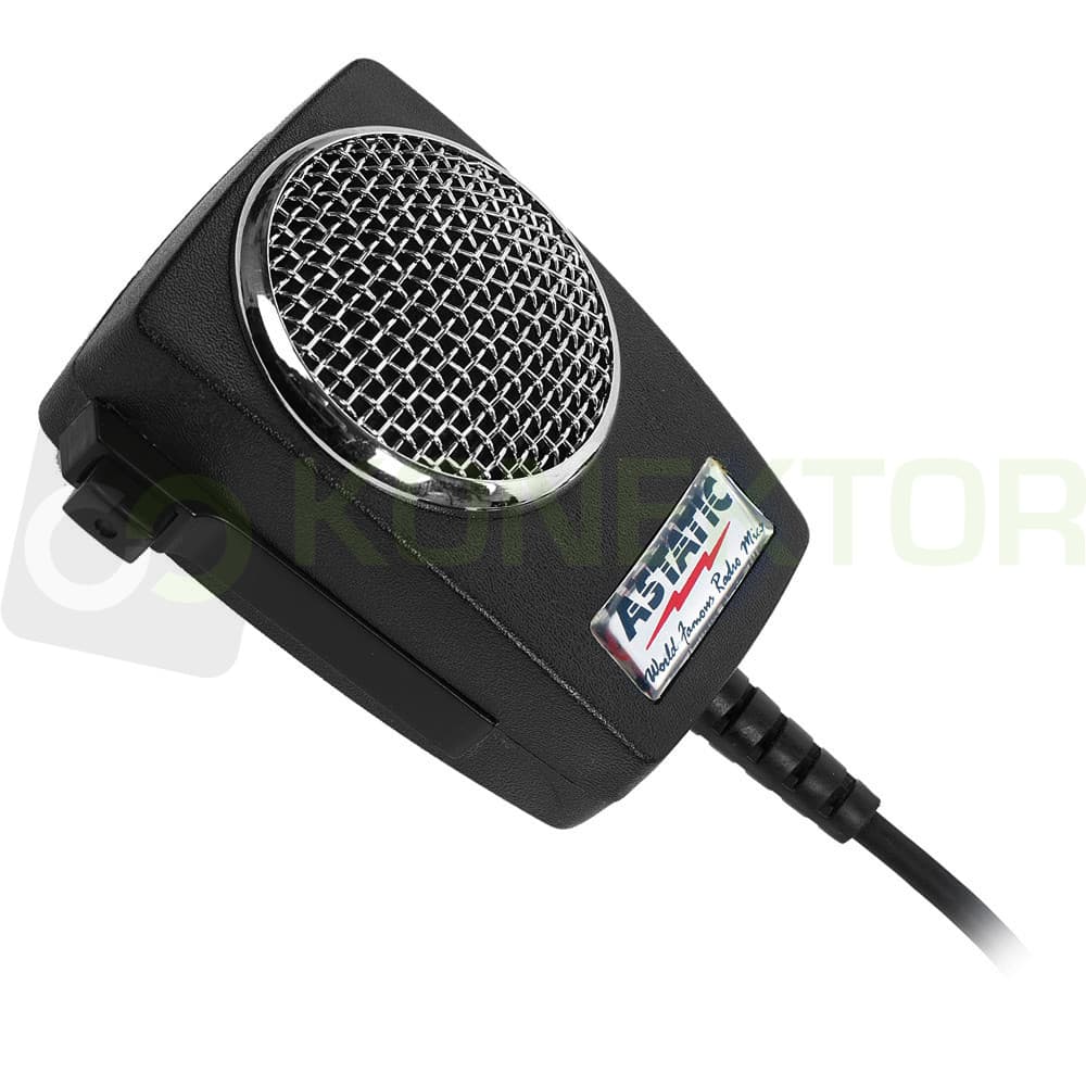 Astatic D104 M6B - mikrofon z wkładką ceramiczną oraz wzmocnieniem - wersja 6-PIN CRE 8900, Alinco DR-135-DX, AT-6666, CRT 9900
