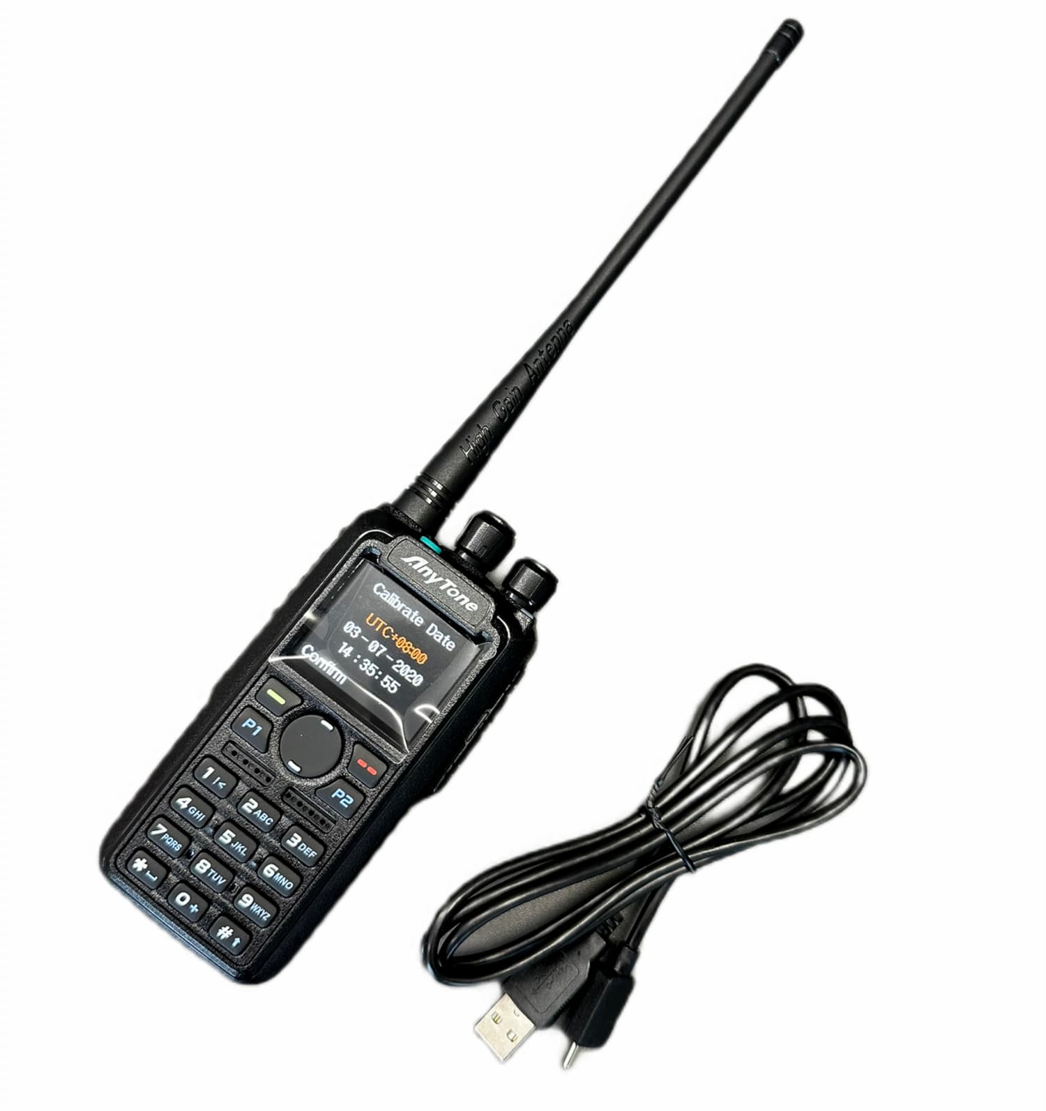 AnyTone AT-D878 UVII PLUS USB-C przycisk BT + GPS ręczny radiotelefon cyfrowy/analogowy DMR wersja EXPORT VHF/UHF APRS (136-174MHz, 400-480MHz) POLSKA INSTRUKCJA