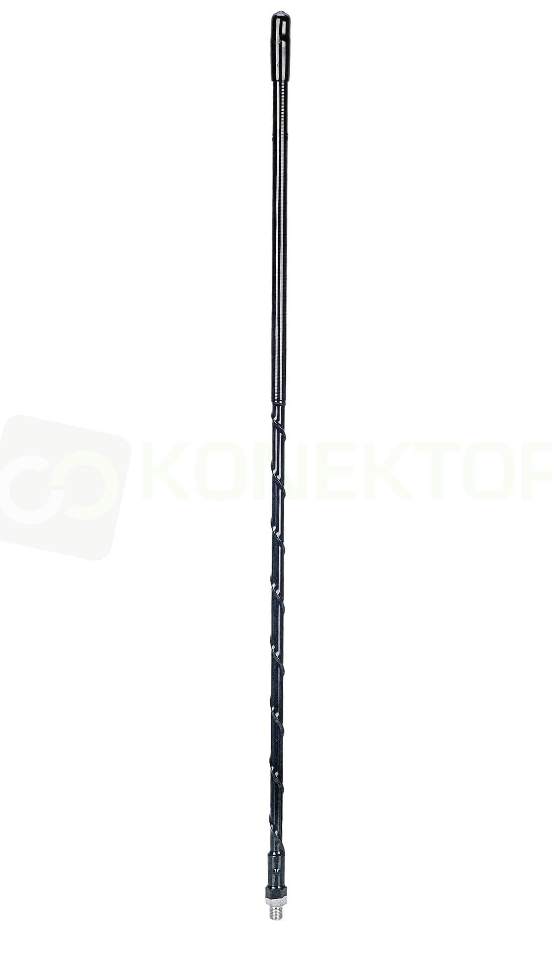 Solarcon Prowler 202 Black Antena CB montażowa helikalna 60cm montaż 3/8 - TOP LOADED * Made in USA *