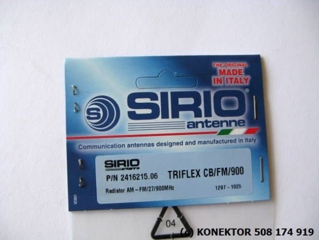 Promiennik do Sirio Triflex CB, FM, GSM - oryginał ITALY
