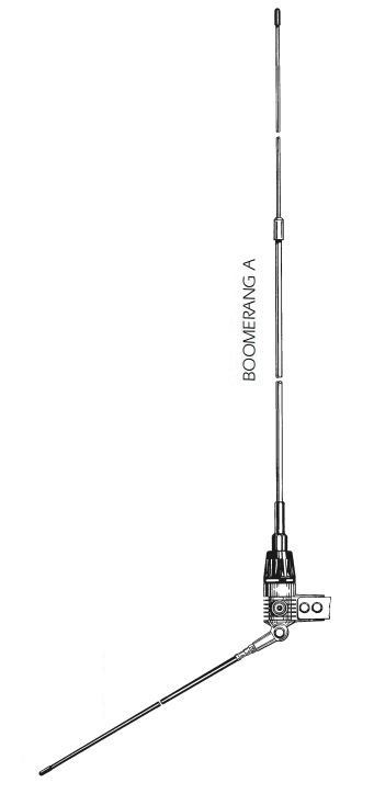 SIRIO BOOMERANG 27A 275cm antena bazowa 1/4 fali CB / 10m np. na balkon