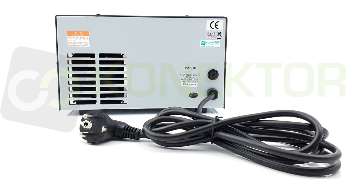 Zasilacz transformatorowy DIAMOND GSV-3000 1-15V 27A (wersja z CE) superjakość 