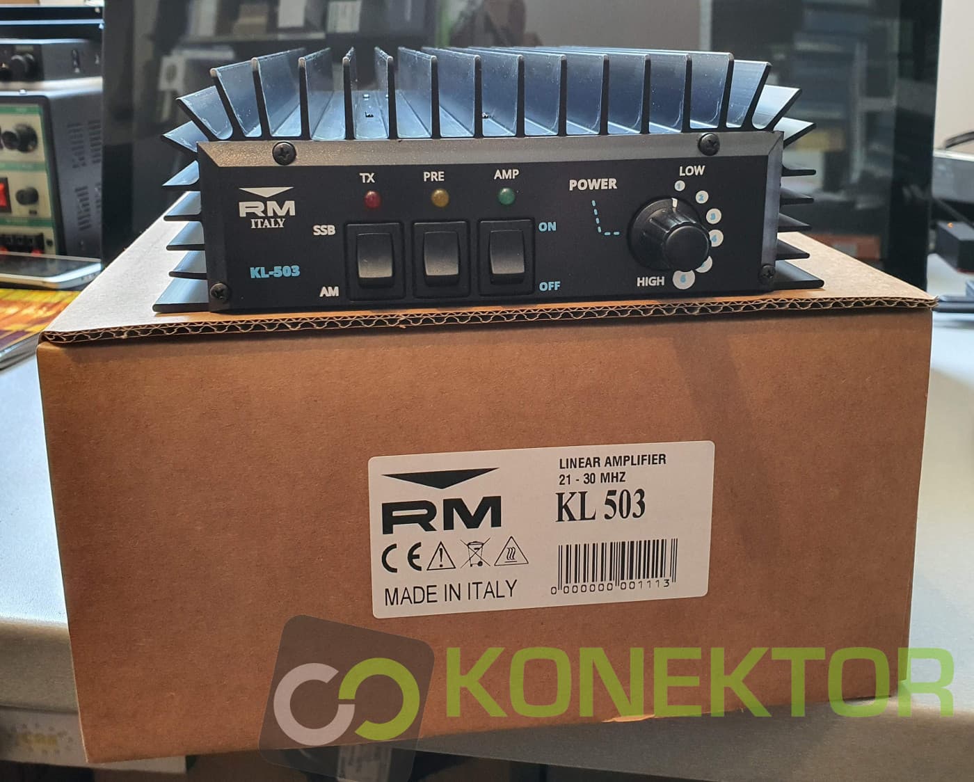 RM KL 503 wzmacniacz mocy 300W AM/FM/SSB 21-30MHz - Made in Italy