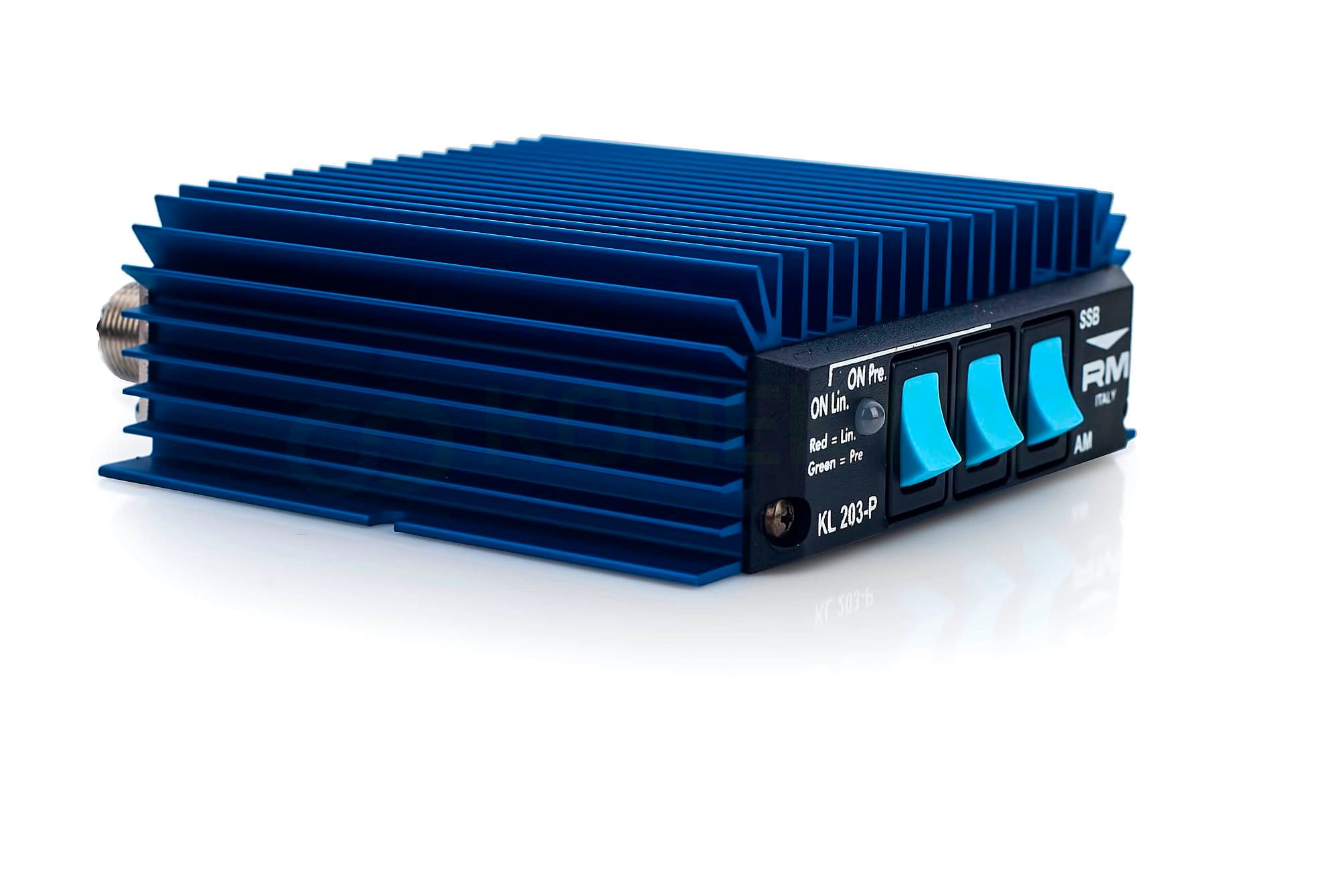 RM KL 203 P wzmacniacz mocy 100/200W + wbudowany przedwzmacniacz 26dB Made in Italy