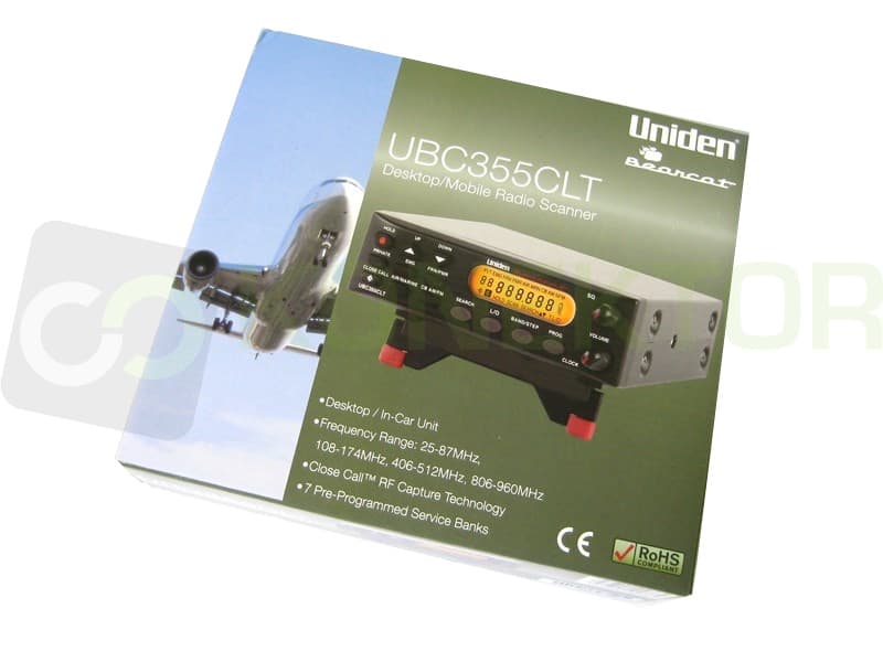 Skaner przewoźny / stacjonarny UNIDEN UBC 355 CLT 25-960MHz (odbiornik szerokopasmowy Uniden UBC355CLT)