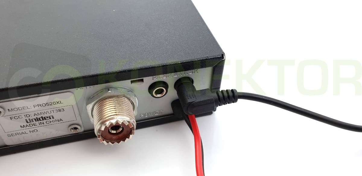 LS-250 duży głośnik do CB radia z długim przewodem 200cm, wtykiem minijack i ramką montażową