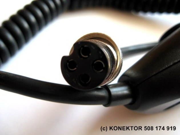 Mikrofon 4-pin mały np. do CB Uniden 520 - wkładka elektretowa