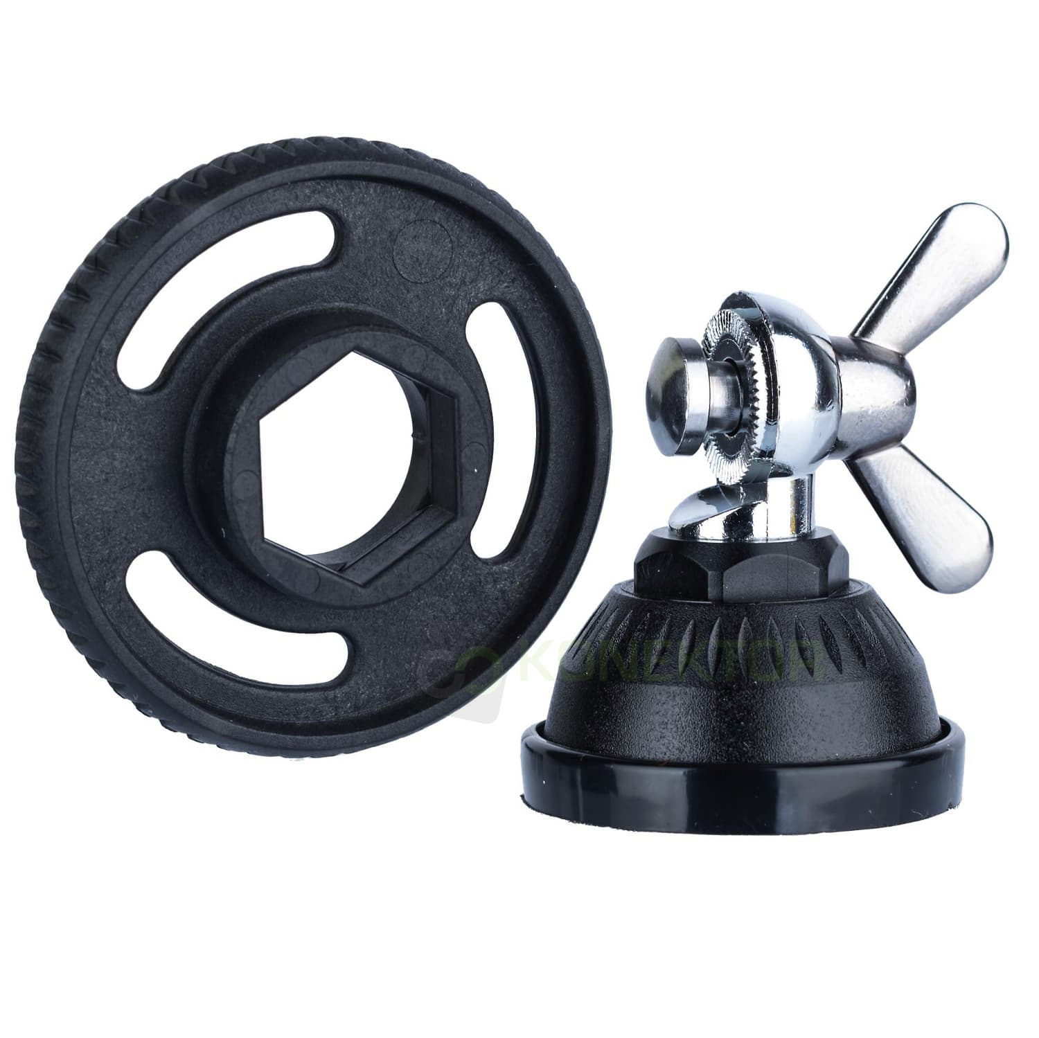 Adapter Sirio PL / DV + MOTYL (srebrna głowica) - przejściówka do anten na "motylek" do złącza na "gwint"