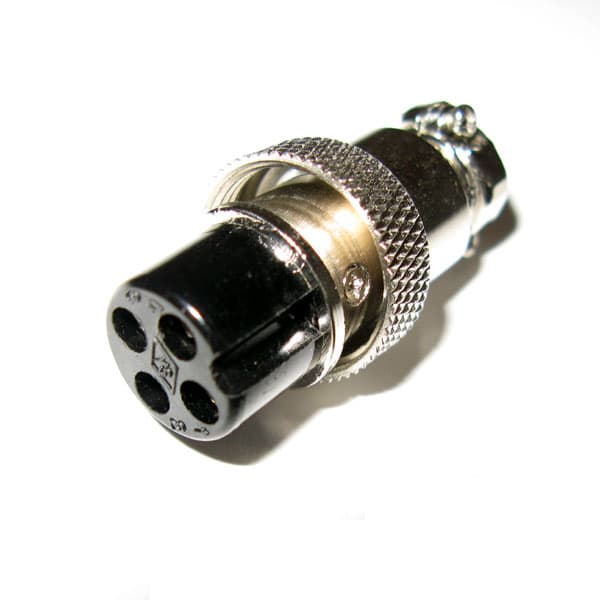 Wtyk mikrofonowy 4-PIN (prosty) np. do CB radia Uniden, President, Alan, Cobra itp.