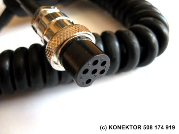 Mikrofon 6-pin mały do CB President Alan M Tech Legend - wkładka elektretowa