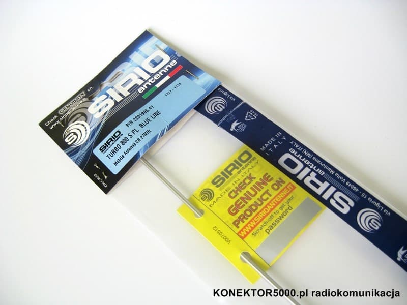 SIRIO TURBO 800 PL Antena CB montażowa 85cm typ PL (szybkie pochylanie)