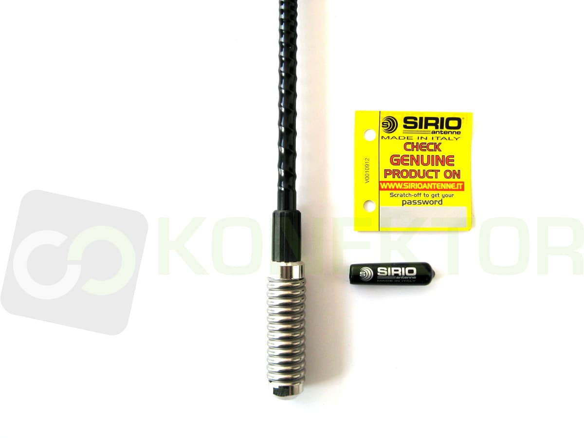 SIRIO T-3 27 radiator M6 Antena CB montażowa helikal 58cm gwint M6 np. VOLVO SCANIA MAN Mercedes Actros podstawa Pirat