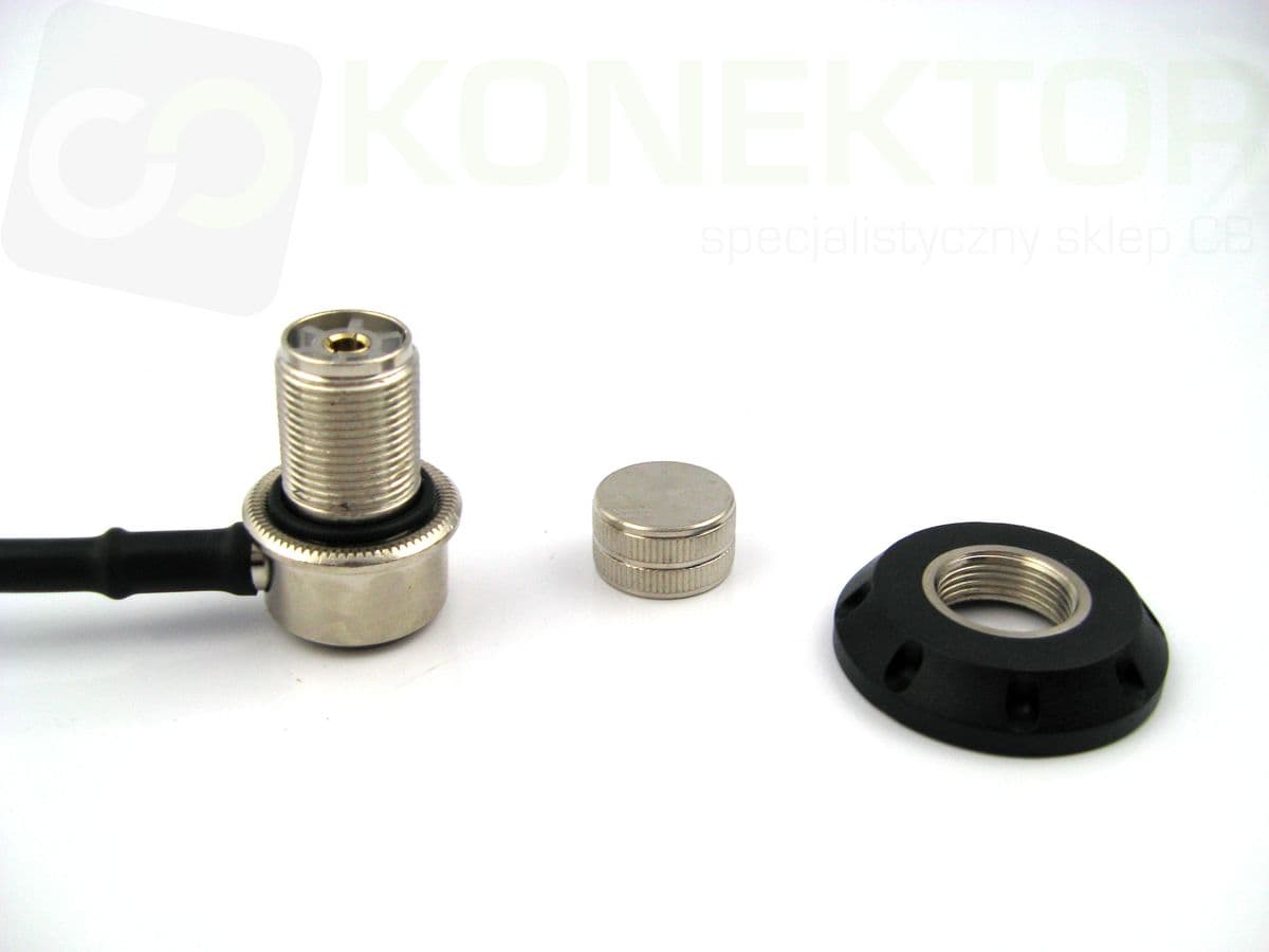 Główka PL SIRIO PREMIUM SG-AC/U przewód 4m + wtyk UC-1 do radia - płytki montaż 15mm - np. do SG-CB1000, SG-CB1400