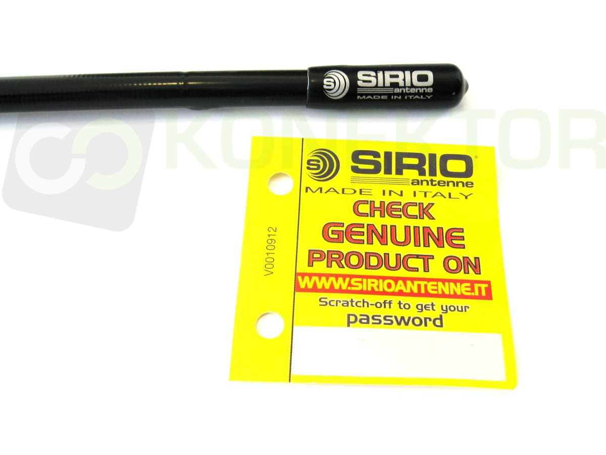 SIRIO T-3 27 radiator M6 Antena CB montażowa helikal 58cm gwint M6 np. VOLVO SCANIA MAN Mercedes Actros podstawa Pirat