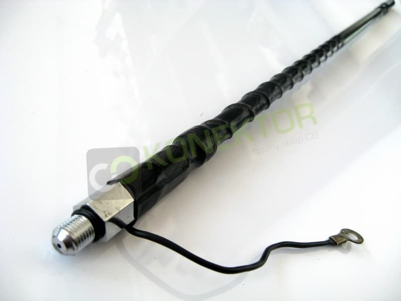 Wilson FGT-2 BLACK Antena CB montażowa helikalna 65cm montaż 3/8 - TOP LOADED
