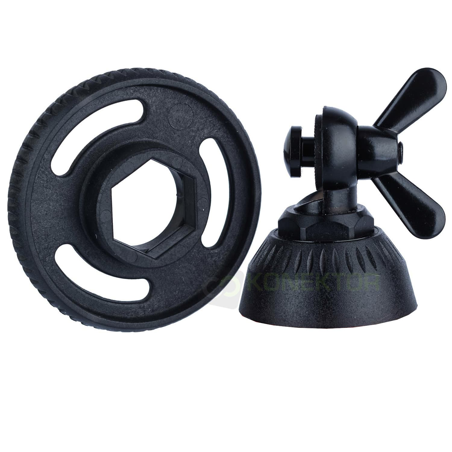 Adapter Sirio PL / DV + MOTYL (czarna głowica) - przejściówka do anten na "motylek" do złącza na "gwint"