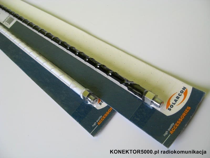 Solarcon Prowler 204 WHITE Antena CB montażowa helikalna 121cm montaż 3/8 - TOP LOADED * Made in USA *