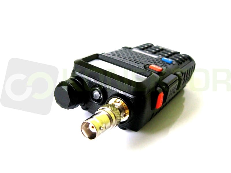 Adapter przejściówka SMA-F (żeńskie) / BNC do Baofeng UV-5R, UV-82, T-57, BF-888, UV-B5,UV-B6, Wouxun itp.