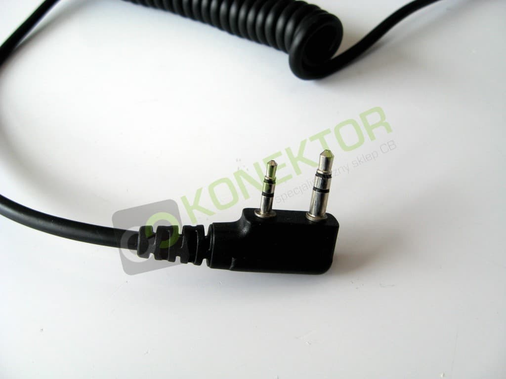 Mikrofonogłośnik oryginalny do Baofeng UV-5R, UV-82, 888 i podobnych, wtyk 2-pin Kenwood, wyjście głośnikowe
