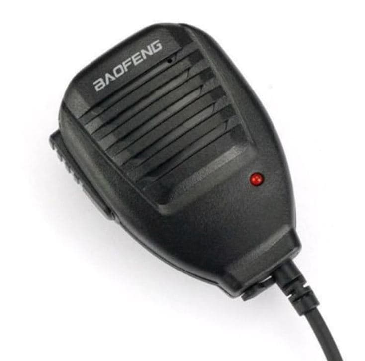 Mikrofonogłośnik oryginalny do Baofeng UV-5R, UV-82, 888 i podobnych, wtyk 2-pin Kenwood, wyjście głośnikowe