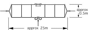 Diamond WD-330 DIPOL antena KF 2-30MHz długość 25m (Diamond WD330 antena linkowa szerokopasmowa)