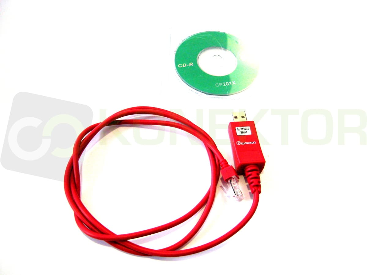 Oryginalny kabel USB + oprogramowanie do Wouxun KG-UV950P, KG-UV980P, KG-UV980R (programator Wouxun KGUV950P)