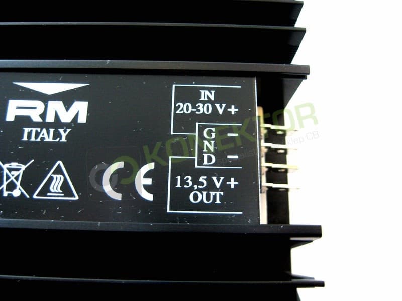 RM RT-16 REDUKTOR NAPIĘCIA 24V/12V 16A 220W przetwornica napięcia np. do CB radio, NAVI, lodówka