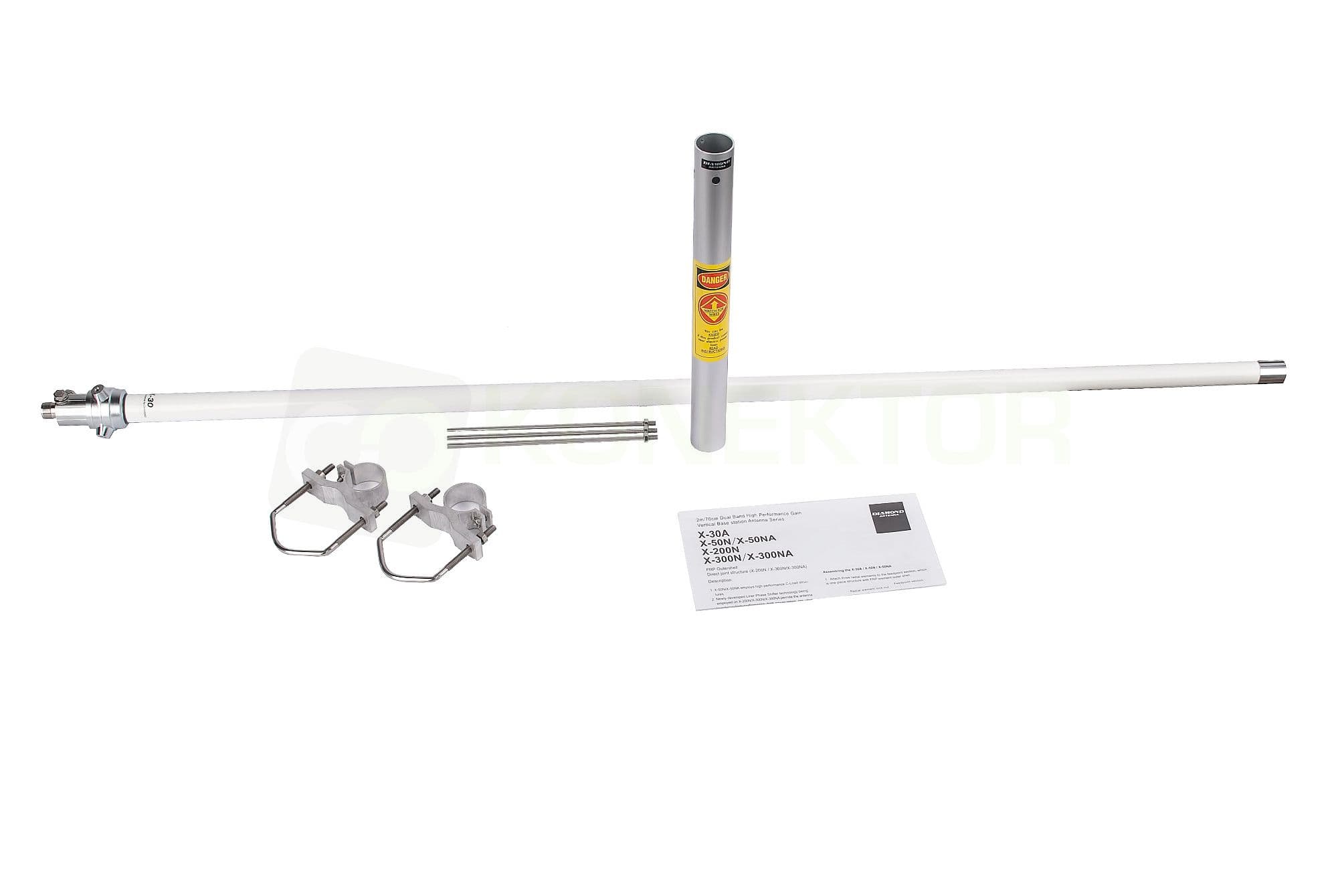 Diamond X30N antena pionowa 2m/70cm długość 130cm (oryginał Diamond X-30-N Japan)