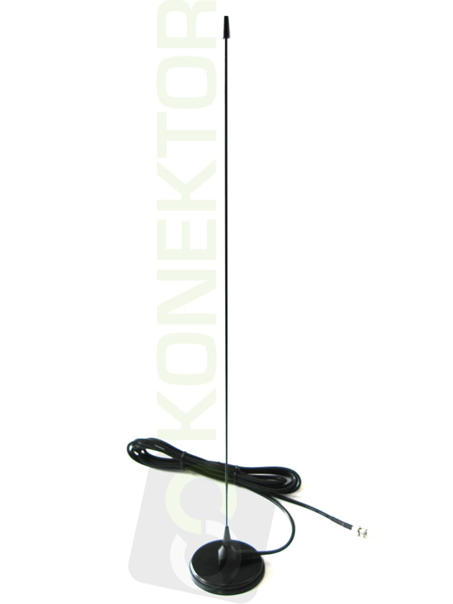 Nagoya UT-308 BNC 55cm Antena samochodowa  VHF/UHF do duobandera, skanera (np. UNIDEN) mocny magnes