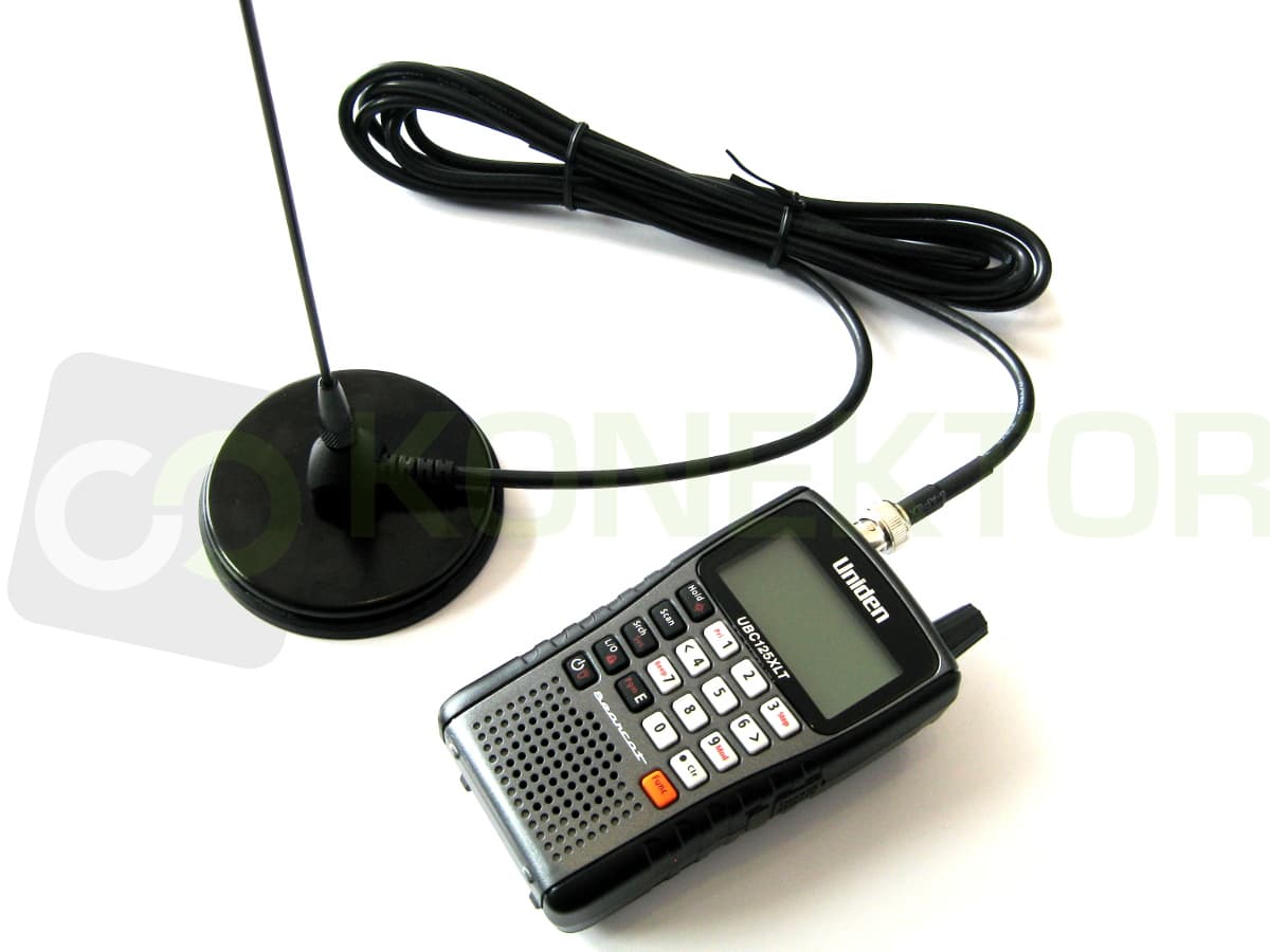 Nagoya UT-308 BNC 55cm Antena samochodowa  VHF/UHF do duobandera, skanera (np. UNIDEN) mocny magnes