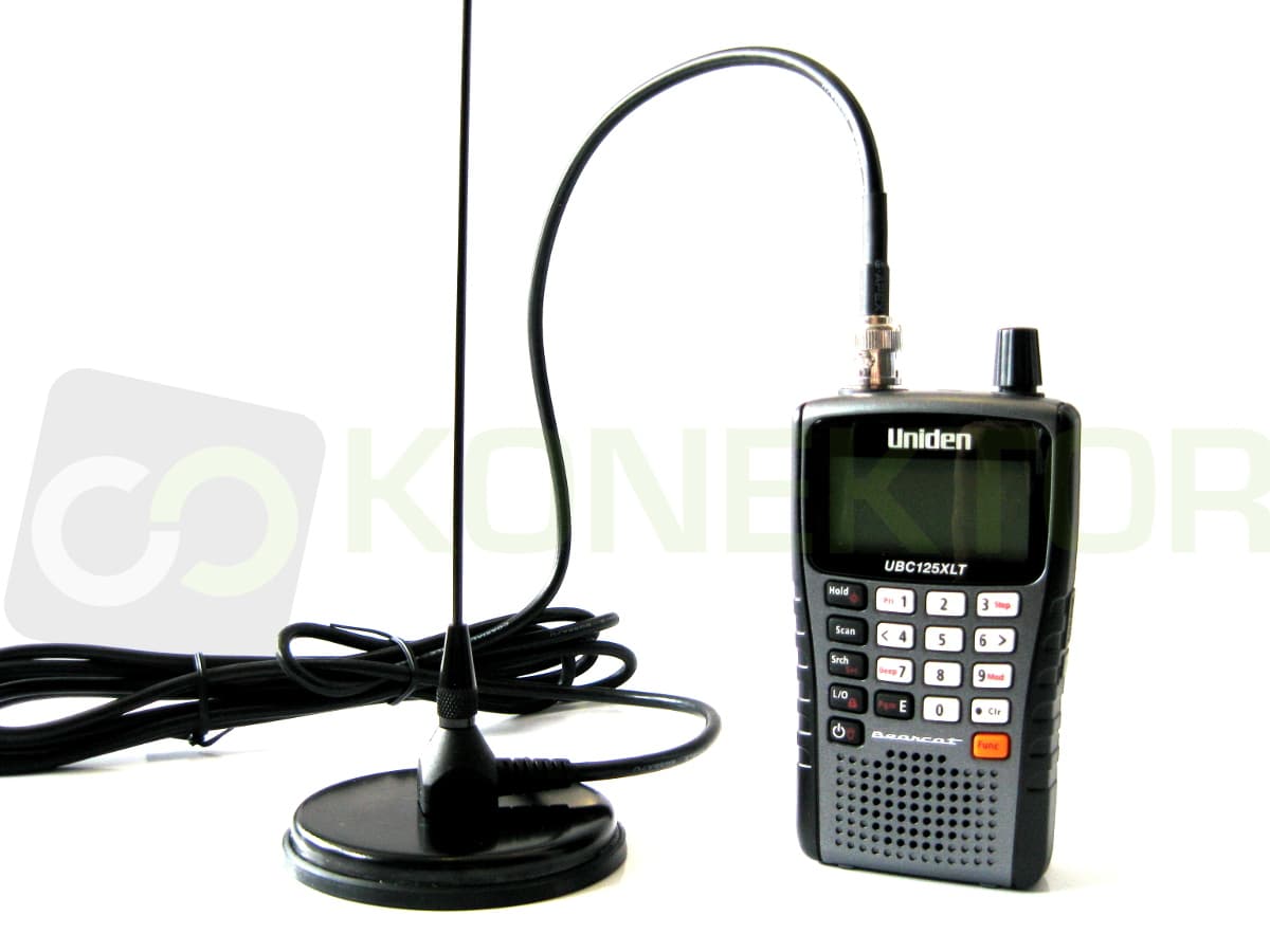 Nagoya UT-308 BNC 55cm Antena samochodowa  VHF/UHF do duobandera, skanera (np. UNIDEN) mocny magnes