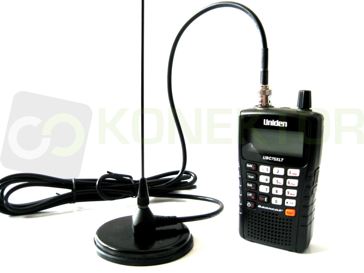 Nagoya UT-308 BNC 55cm Antena samochodowa  VHF/UHF do duobandera, skanera (np. UNIDEN) mocny magnes