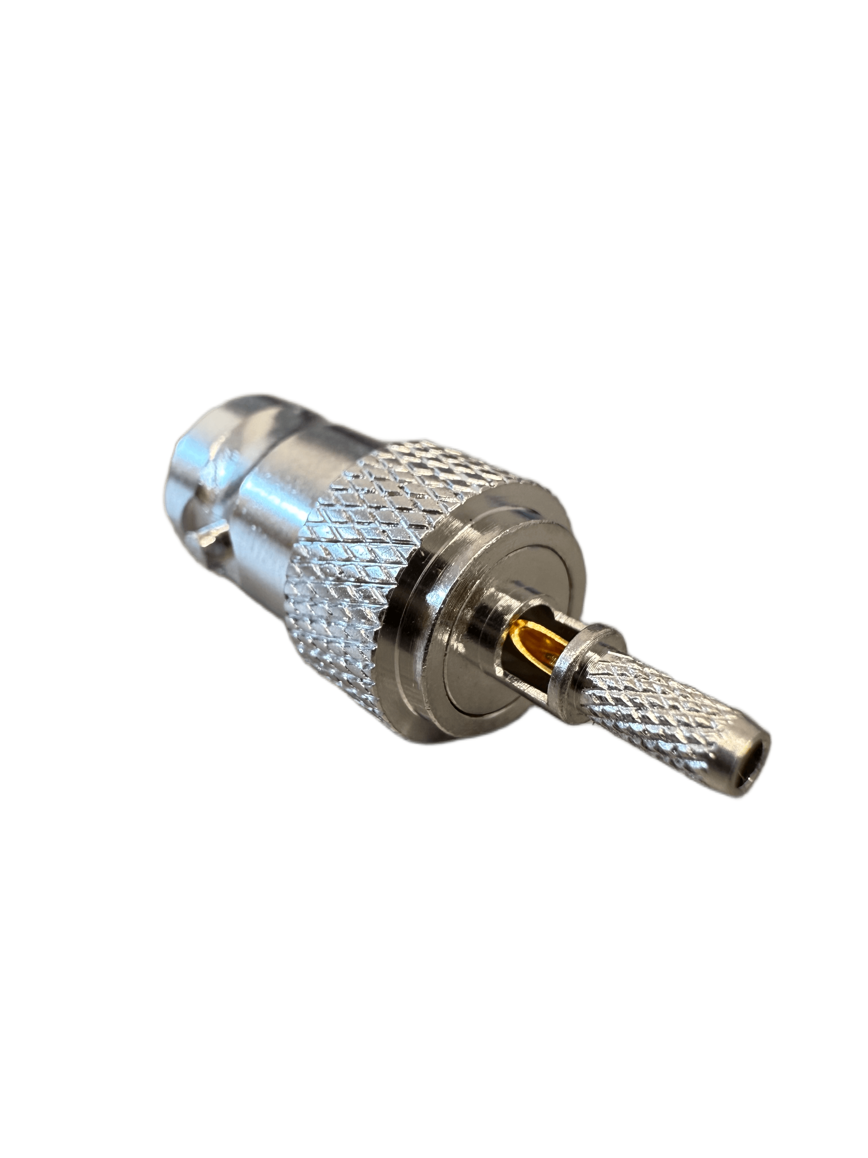 Gniazdo BNC zaciskane na cienki kabel RG-174, RG-316, TFL-316 PTFE/Gold RADIORA (złącze BNC żeńskie do montażu na przewód)