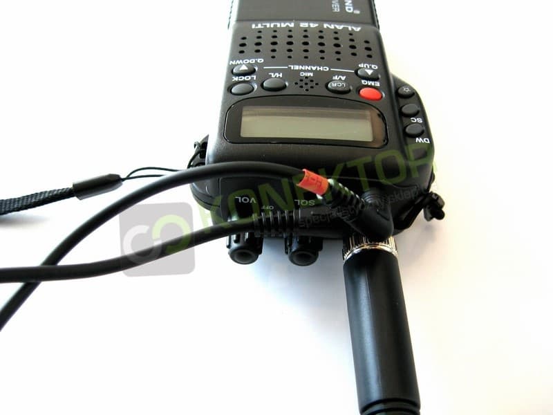 ALBRECHT BHS-300U okablowanie do słuchawek + PTT montowane na kierownicę łączność motocyklowa np. do Alan 42, PMR G7 G9 itp.