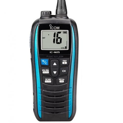 Icom IC-M25 EURO Marine Blue (następca M23) ręczny radiotelefon morski / jachtowy WODOODPORNY IPX7, pływający, moc 5W Made in Japan