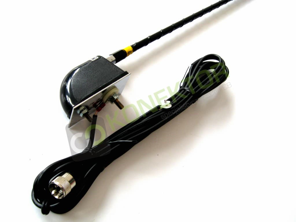 FireStik LG-3 antena CB helikalna 95cm TOP LOADED bezmasowa - antena CB do kampera, ciężarówki itp. montaż w tworzywie