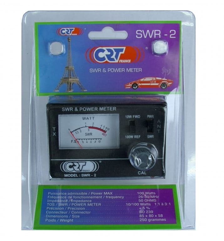 CRT SWR-2 reflektometr / miernik SWR/mocy dla początkujących / POLSKA INSTRUKCJA (model wyższy od SWR-1)