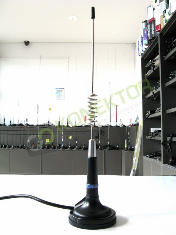 Sonar 874 (srebrna) Antena CB magnesowa 32cm kabel 4,20m (odpowiednik President Georgia)