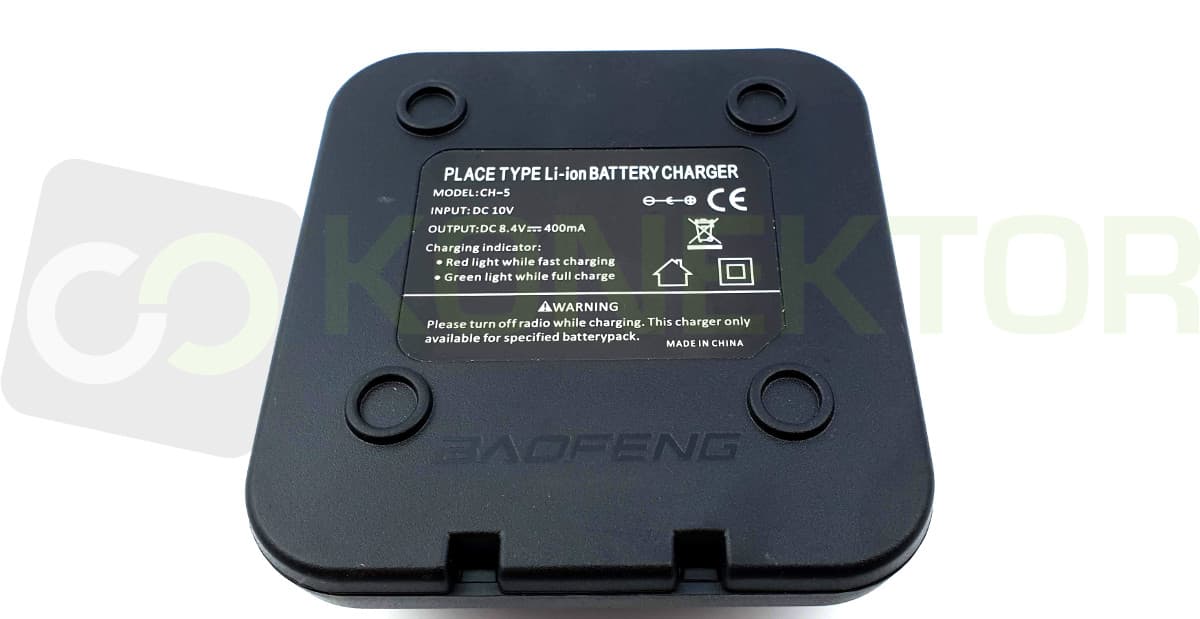 Ładowarka biurkowa Baofeng UV-5R UV-5RA UV-5RE UV-8HX ORYGINALNA stacja dokująca Baofeng CH-5