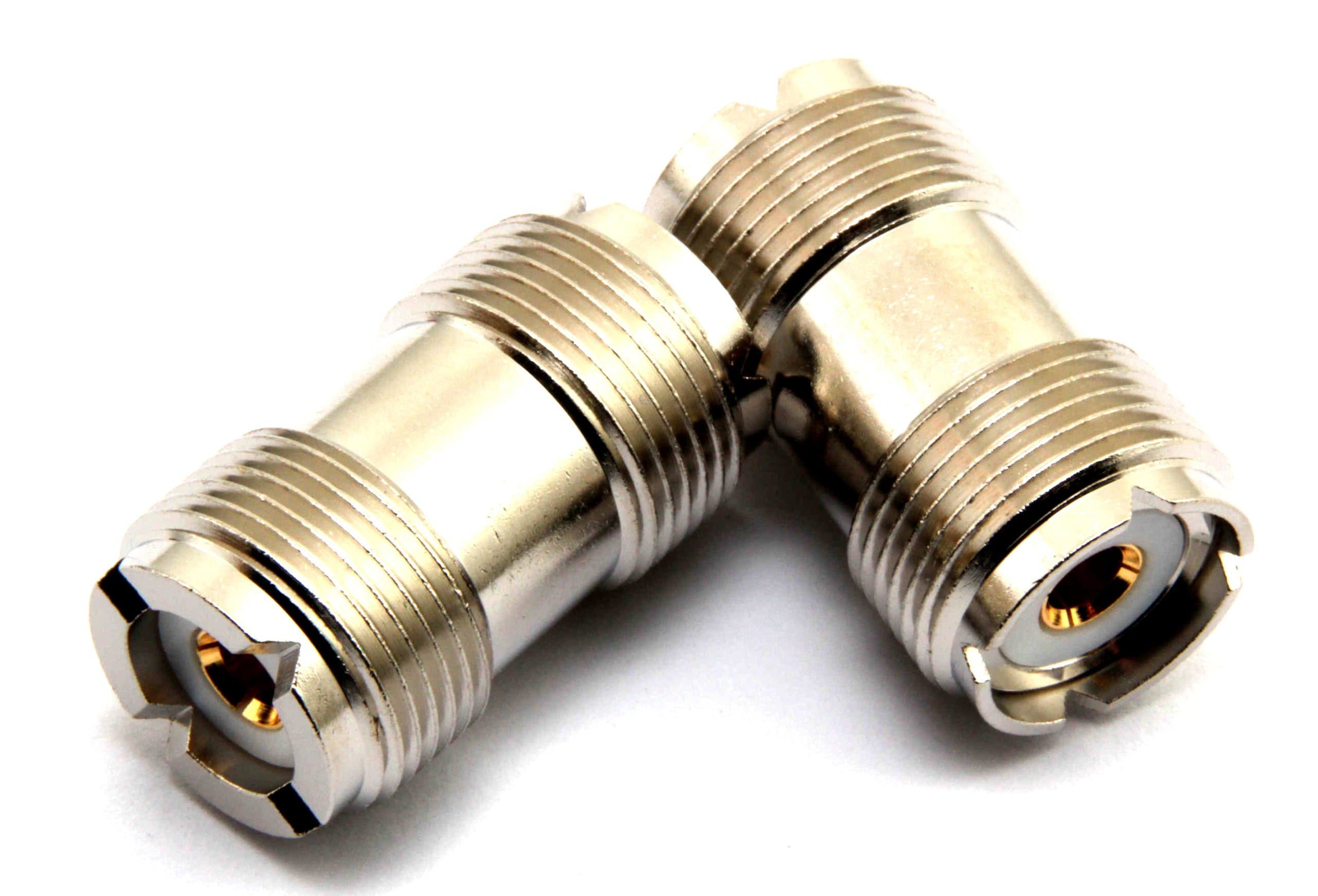 Beczka UC1/UC1 łącznik krótki 27.5mm PTFE/GOLD  # KONEKTOR PRO # beczka UHF