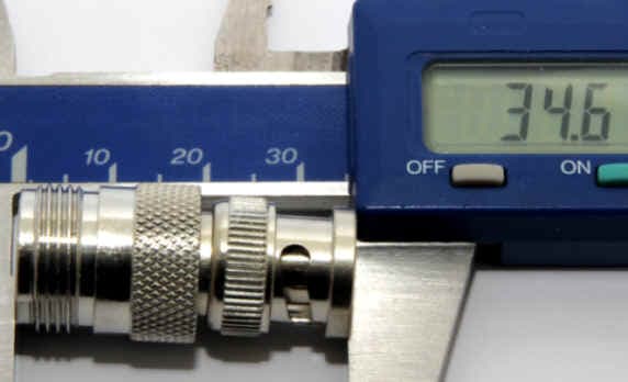 Przejściówka adapter UC-1/BNC PTFE/GOLD  # KONEKTOR PRO # wtyk BNC / gniazdo UHF