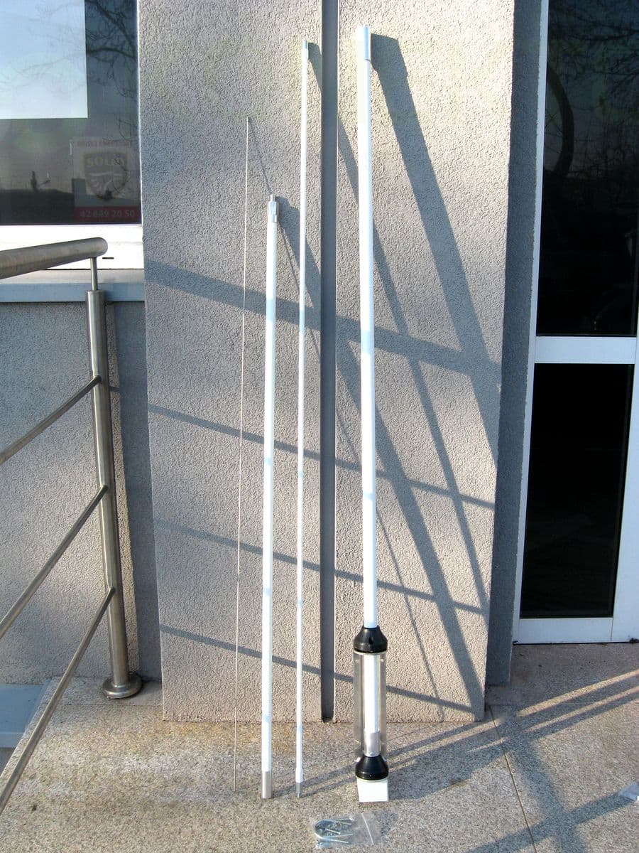 Sigma SE HF 360 fiberglass antena KF wielopasmowa 3.5-52MHz długość 550cm antena bazowa pionowa