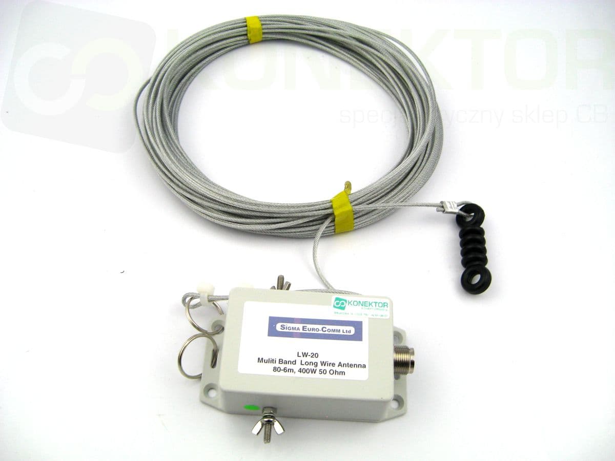 Sigma LW-20 Longwire 3.5-52MHz - długość 20m - antena linkowa KF long wire