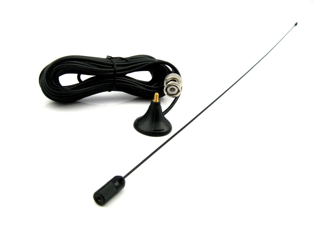 Sigma Police z wtykiem BNC 60cm Dyskretna antena samochodowa VHF 164-174MHz pasmo policyjne np. do skanerów Uniden, Baofeng, SDR