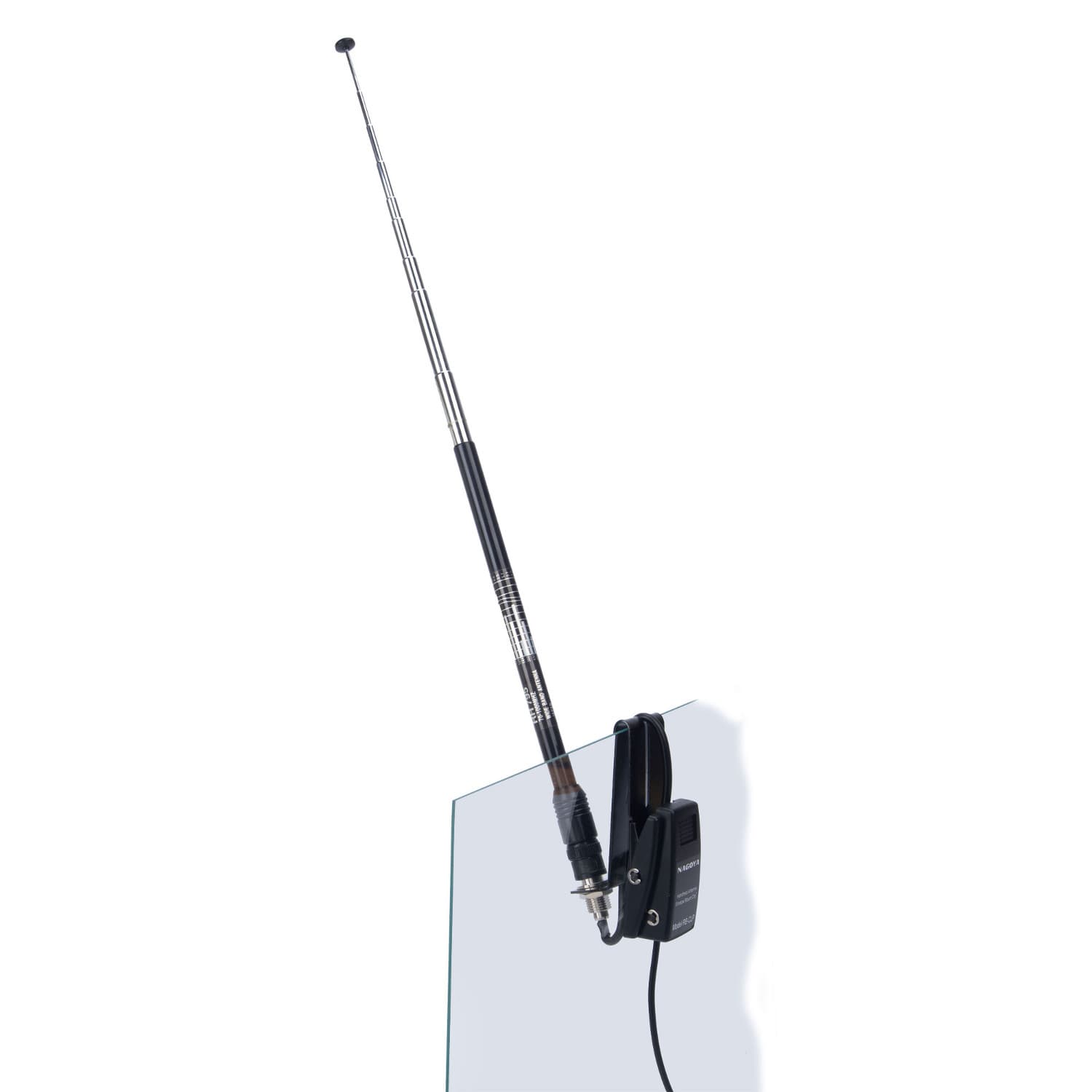 Nagoya RB-CLP Clip BNC uchwyt na szybę do auta - złącze BNC - do anten przenośnych VHF, UHF, szerokopasmowych itp.