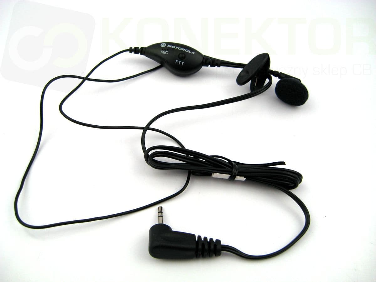 Mikrofonosłuchawka douszna z PTT, klips - Motorola NTN8870DR np. do T6 T60 T8 T80 (1-PIN)