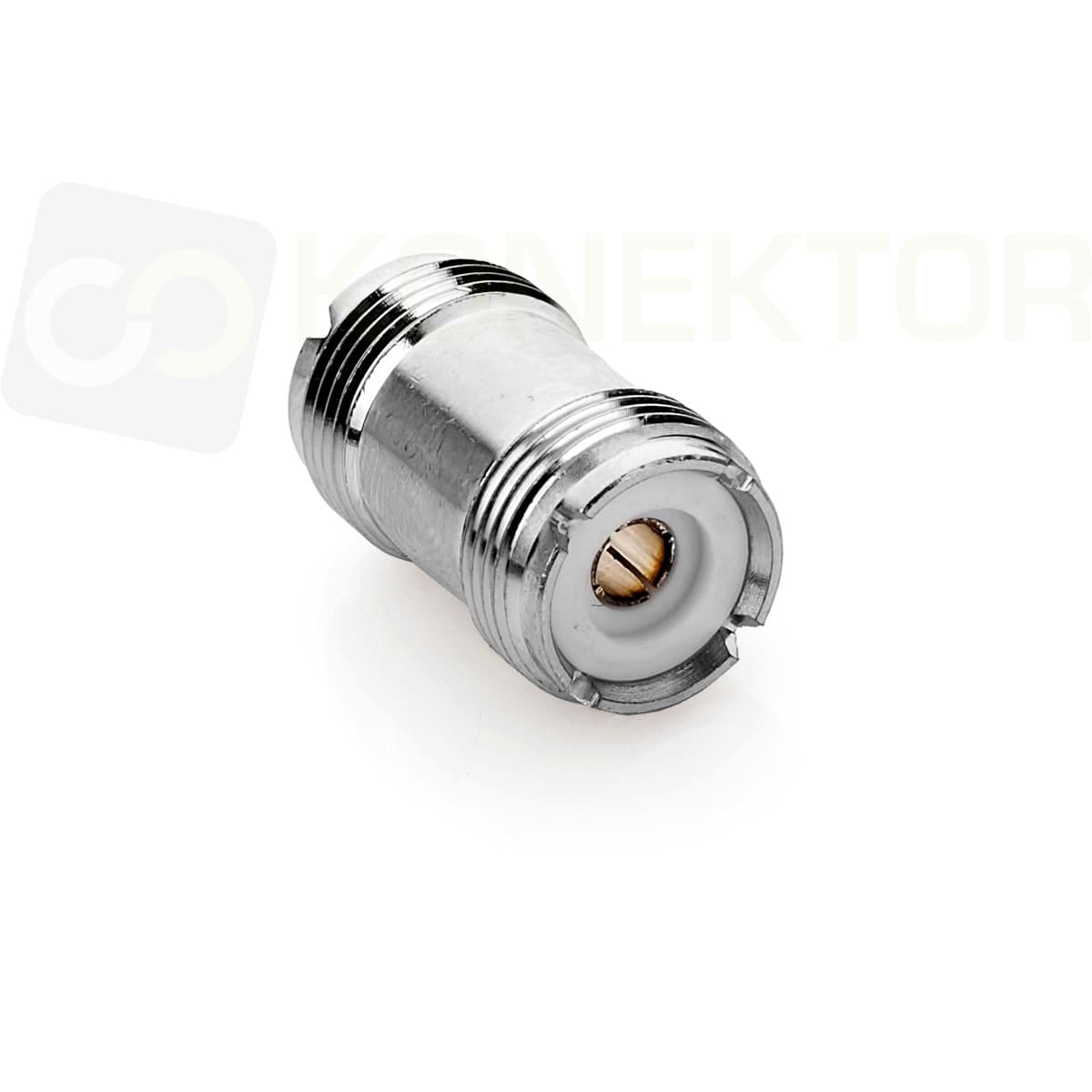 Beczka UC-1/UC-1 łącznik krótki UHF 28mm - wypełnienie teflon (PTFE) beczka UHF RADIORA