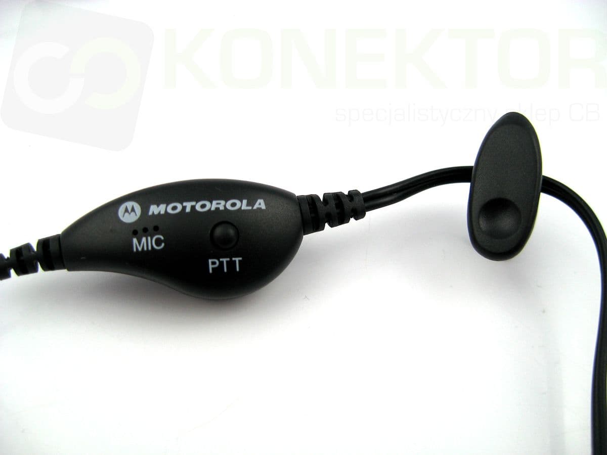 Mikrofonosłuchawka douszna z PTT, klips - Motorola NTN8870DR np. do T6 T60 T8 T80 (1-PIN)