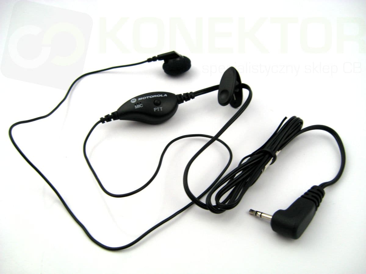 Mikrofonosłuchawka douszna z PTT, klips - Motorola NTN8870DR np. do T6 T60 T8 T80 (1-PIN)