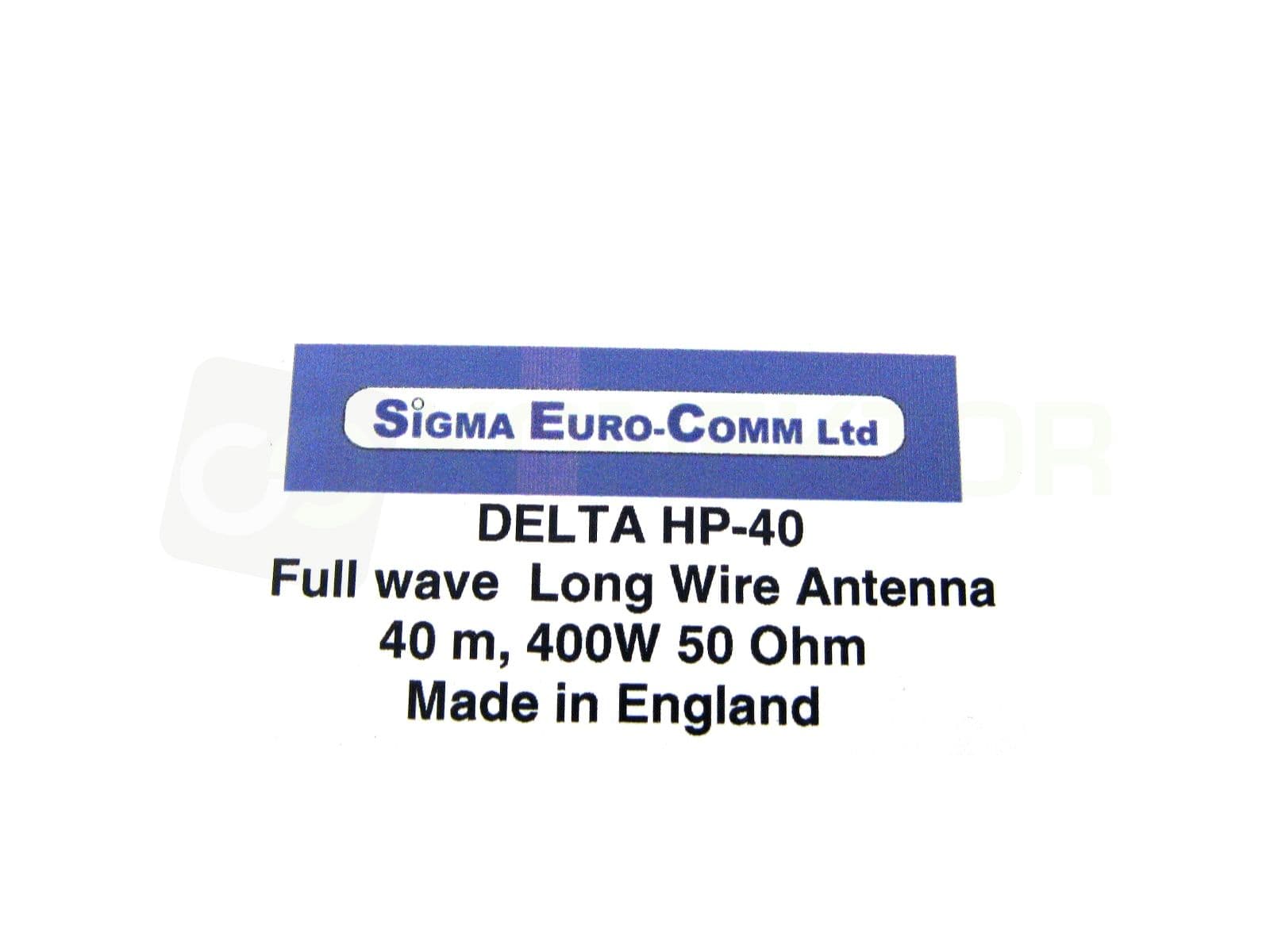 Sigma Delta 40 HP antena pełnowymiarowa na pasma 7/21/28MHz (40m/15m/10m) - konstrukcja DELTA LOOP - długość ok. 40m